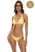 Luli Fama Pura Curiosidad Wavy Ruched Back Tie Side Bottom